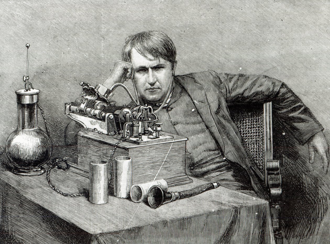 Il nuovo fonografo di Mr. Edison da English School