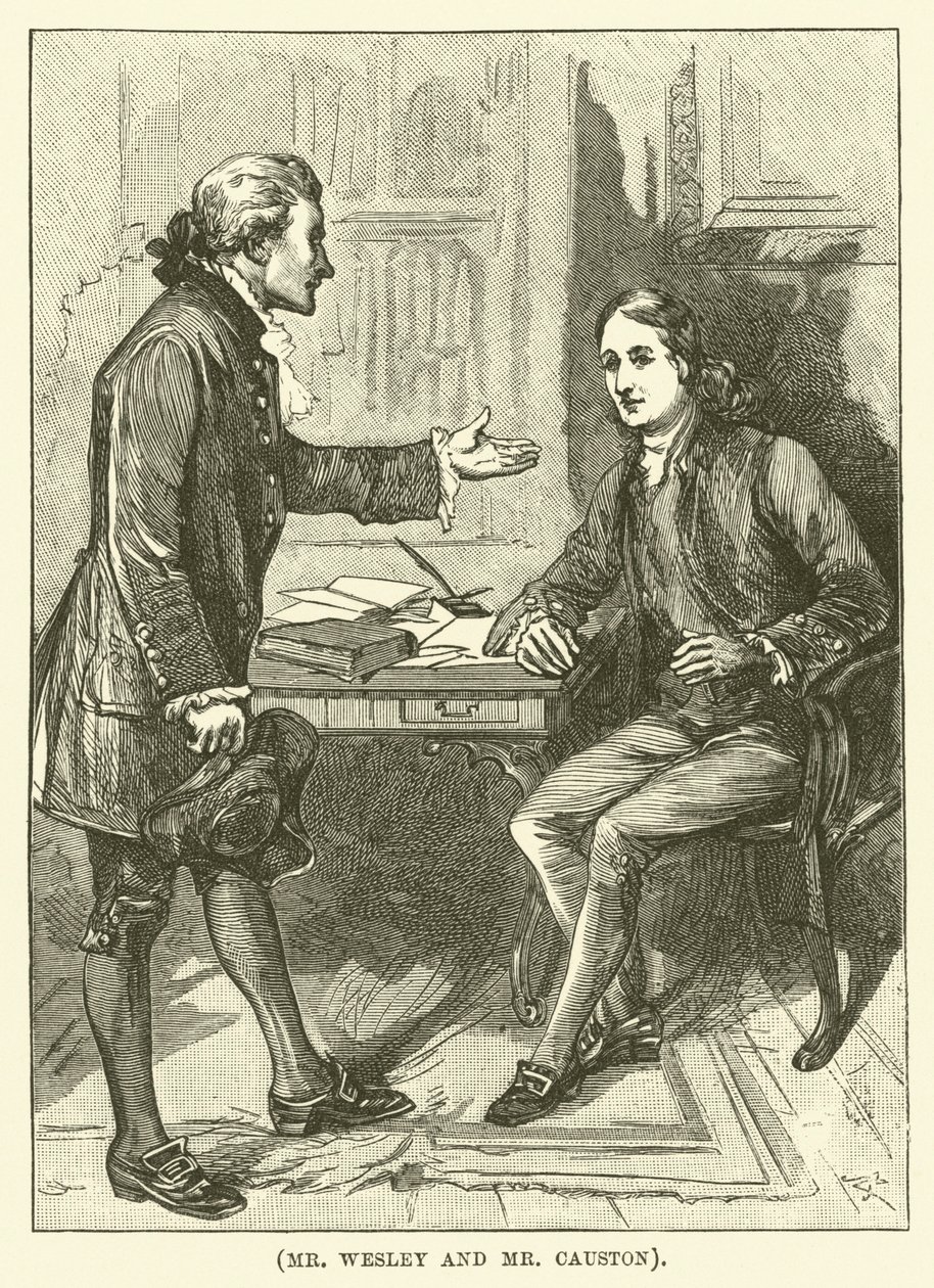 Mr Wesley e Mr Causton (incisione) da English School