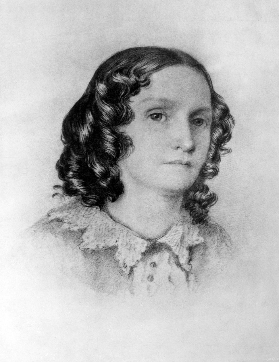 Signora Jenkin, da uno schizzo fatto da suo figlio a Genova, XIX secolo da English School