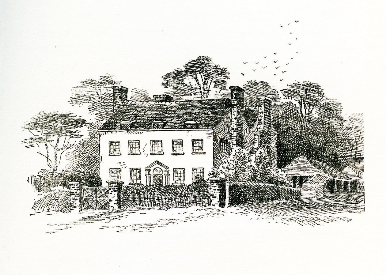 Casa della signora Snookes a Ringmer, Sussex, Inghilterra, 1733 da English School
