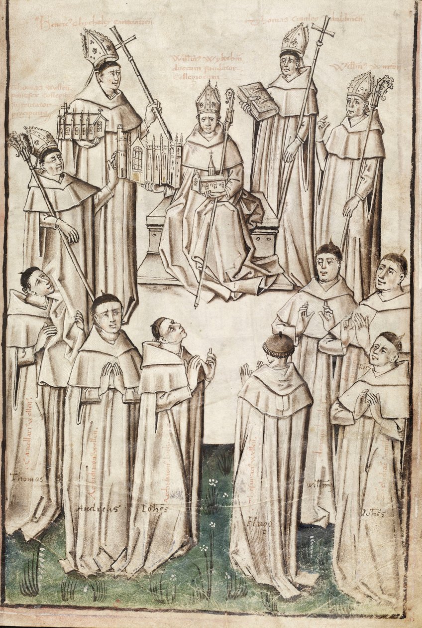 Vita di William di Wykeham di Thomas Chaundler da English School