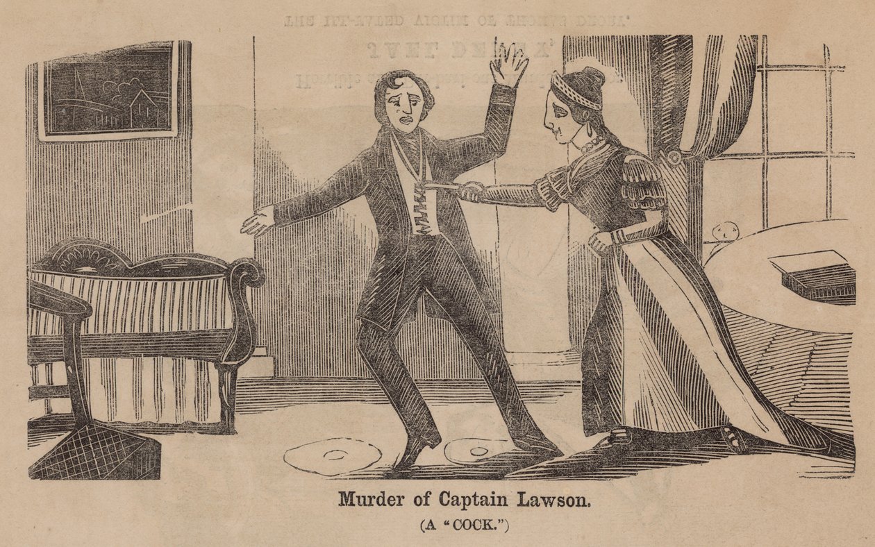Assassinio del capitano Lawson (incisione) da English School