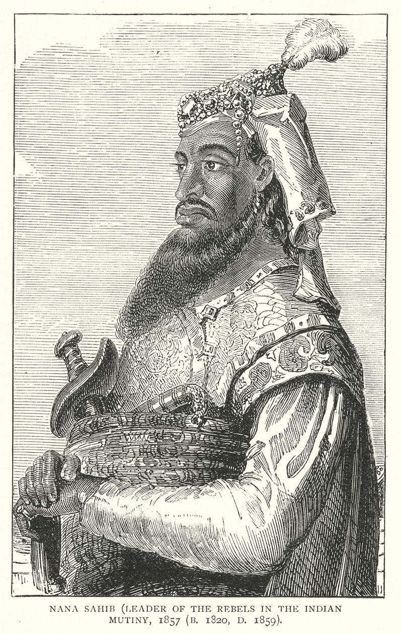 Nana Sahib (incisione) da English School