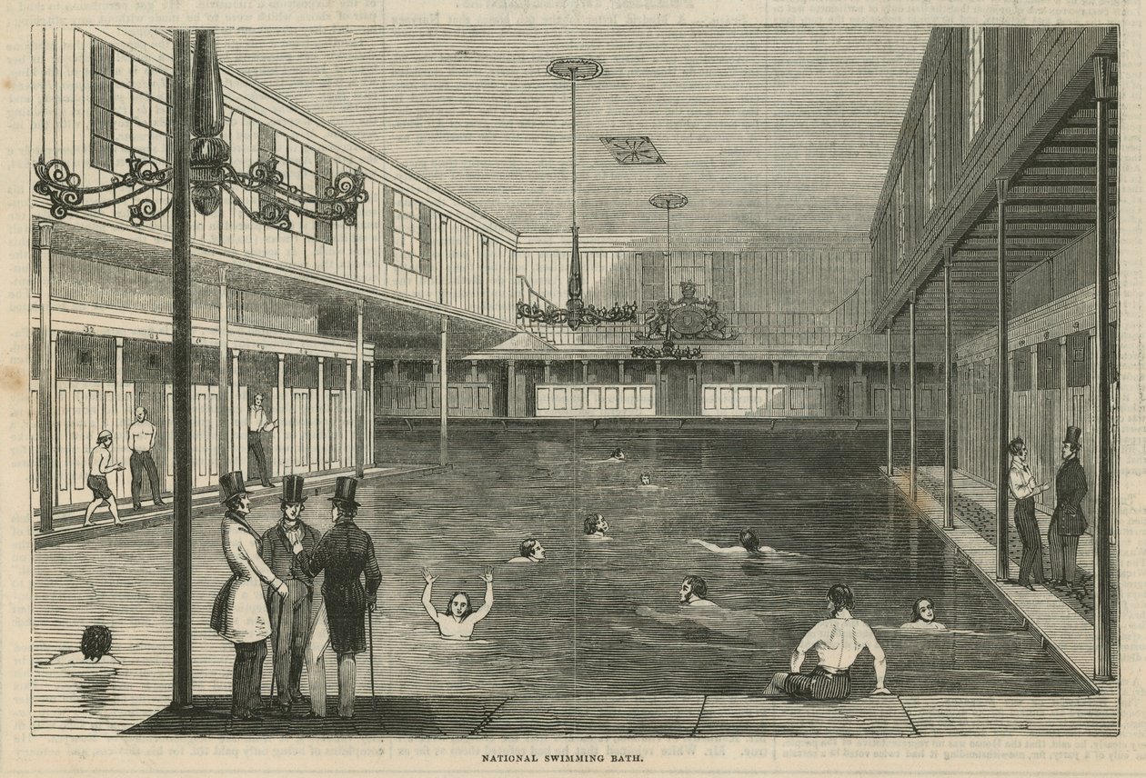 Bagno nazionale (incisione) da English School