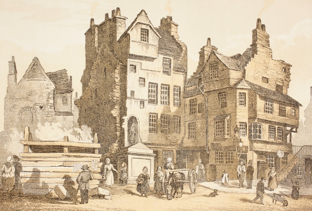 Casa Netherbow, Edimburgo come era nel 1843, da 