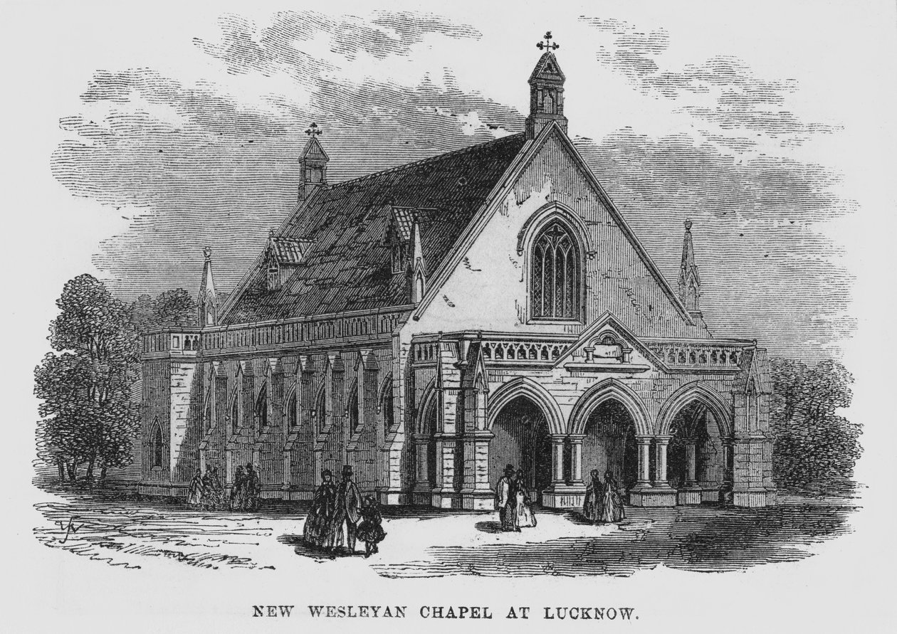 Nuova Cappella Wesleyana a Lucknow da English School