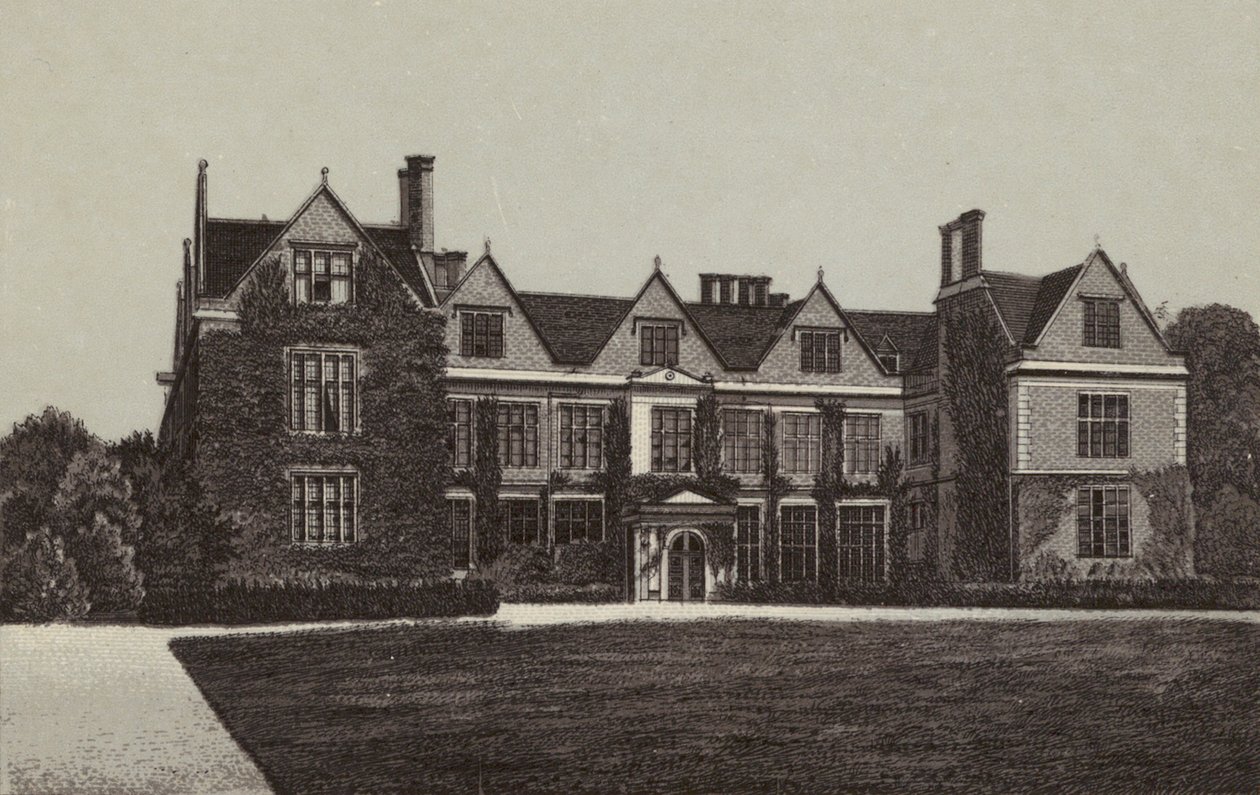 Newbury: Shaw House (litografia) da English School