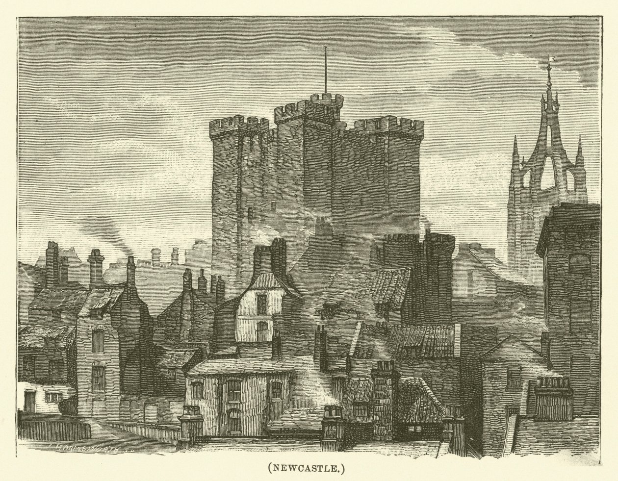 Newcastle (incisione) da English School
