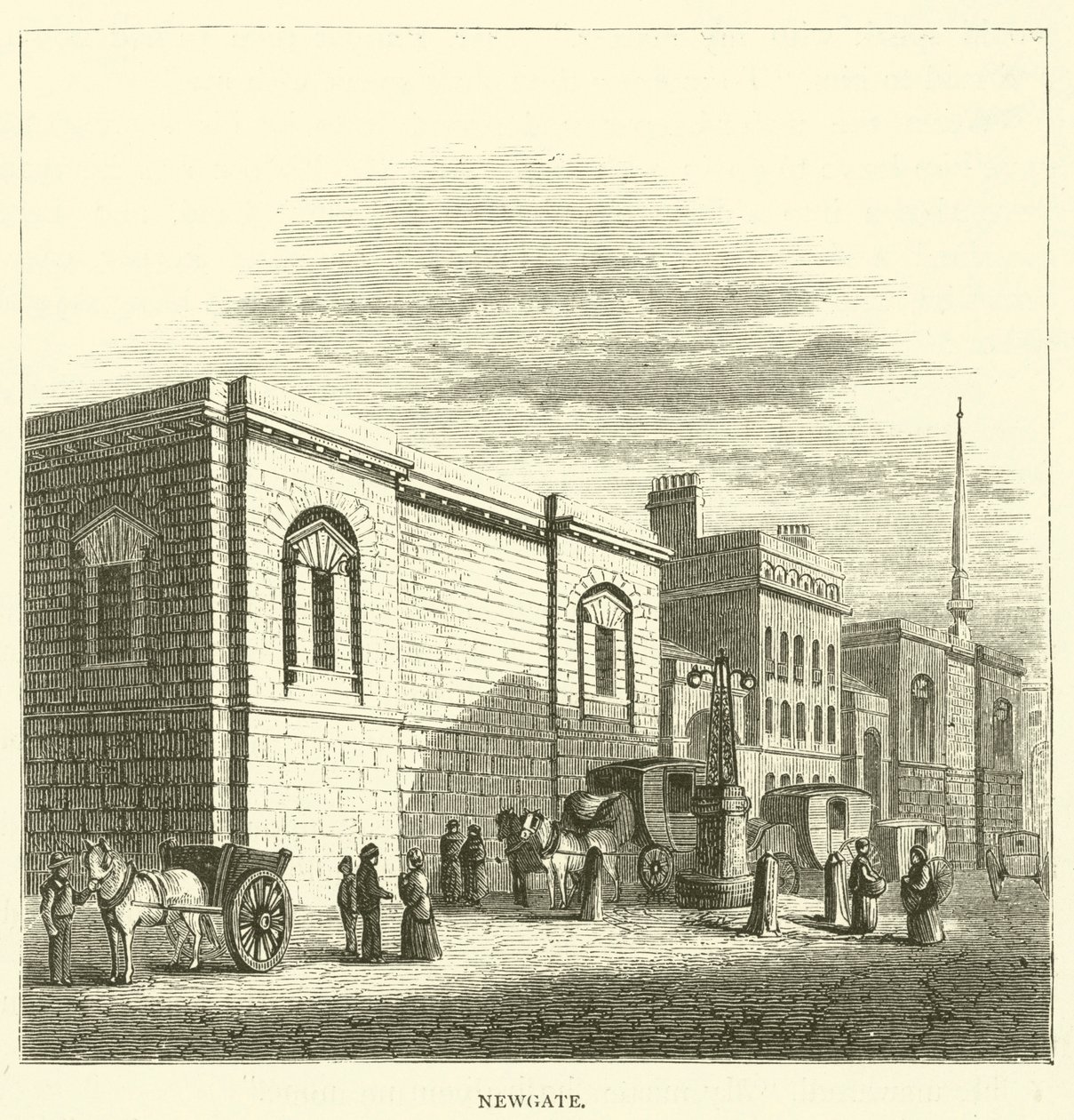 Newgate (incisione) da English School