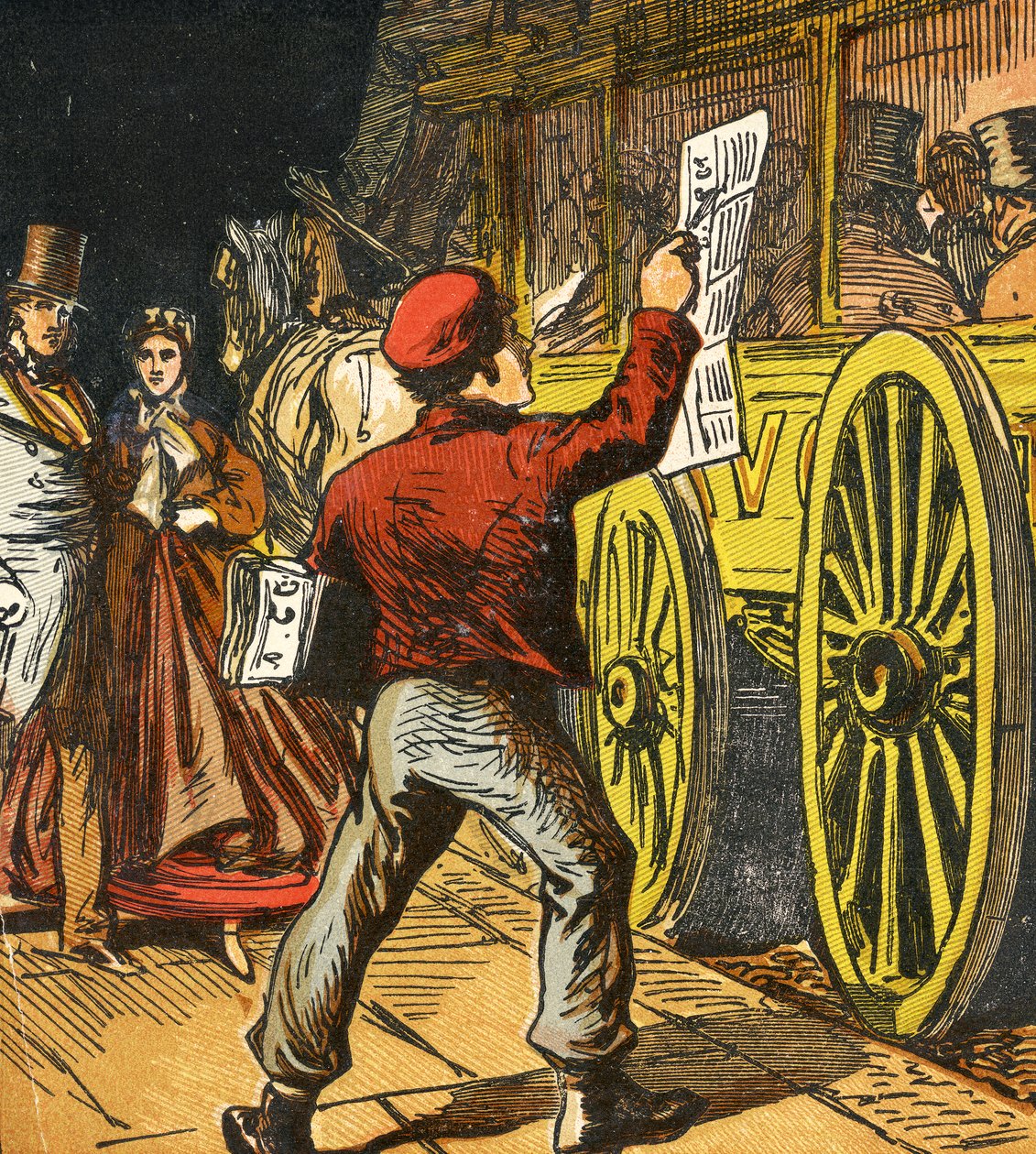 Ragazzo dei Giornali, 1867 da English School