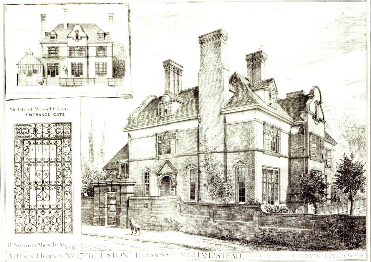 No.17 Kelston, St. Johns Avenue, da The Building News, 10 febbraio 1882 da English School