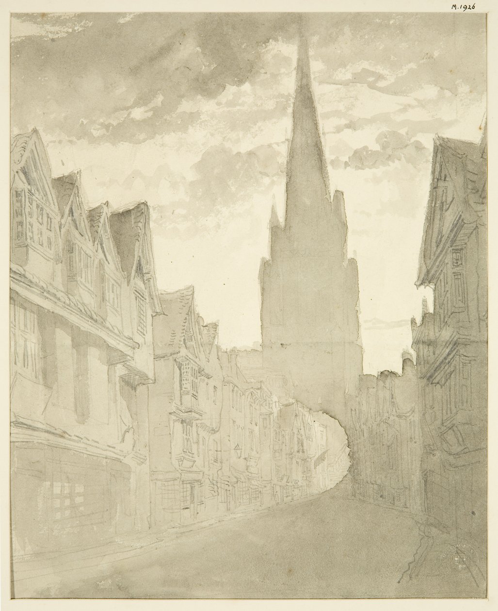 Vista nord della chiesa di St Mary Redcliffe da Redcliffe Street da English School