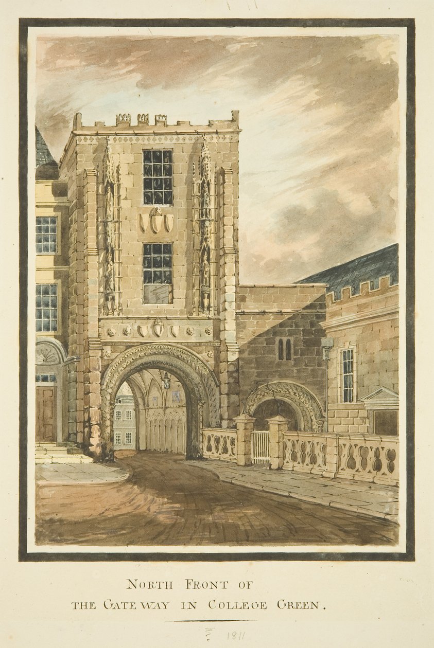 Vista nord del College Gateway da English School