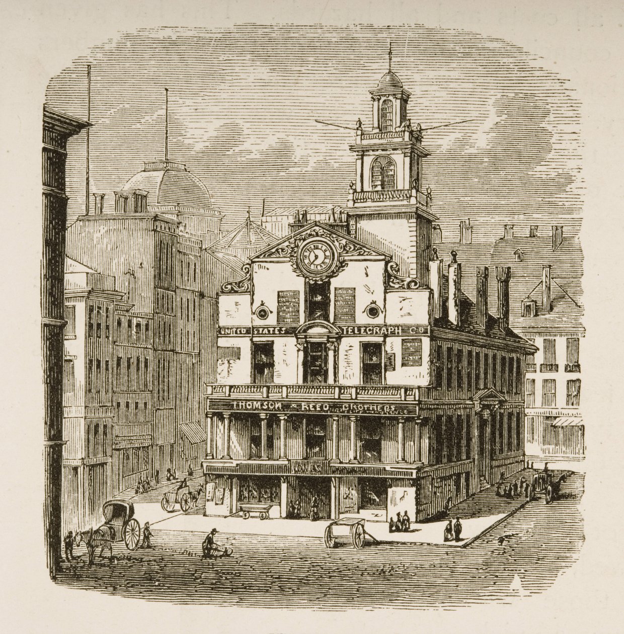 Old State House, Boston, c.1870, da 