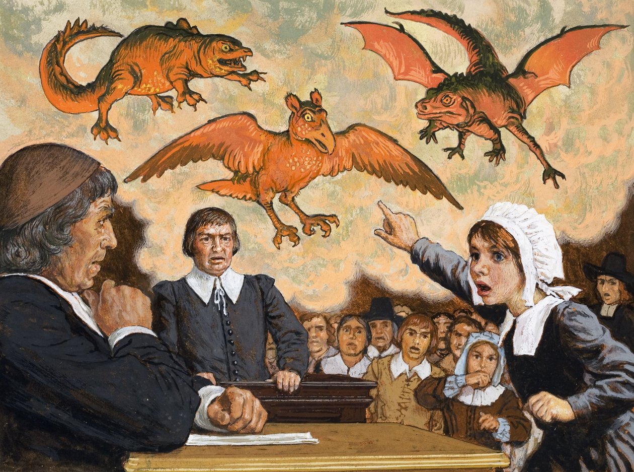 Durante il processo, quando Satana venne a Salem da English School