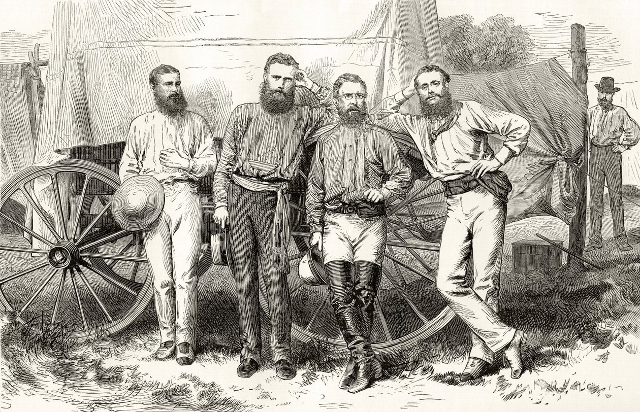 Partito del telegrafo via terra, c.1872, da 