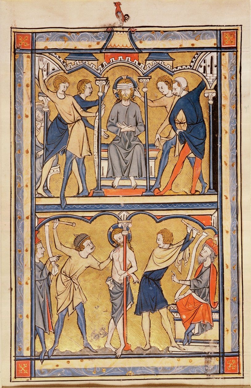 Pagina di un salterio, c.1270 da English School