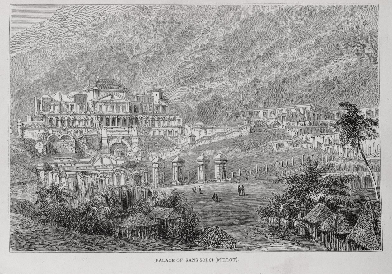 Palazzo di Sans Souci, Nord Haiti, da Santo Domingo Passato e Presente di Samuel Hazard, pub. 1873 da English School