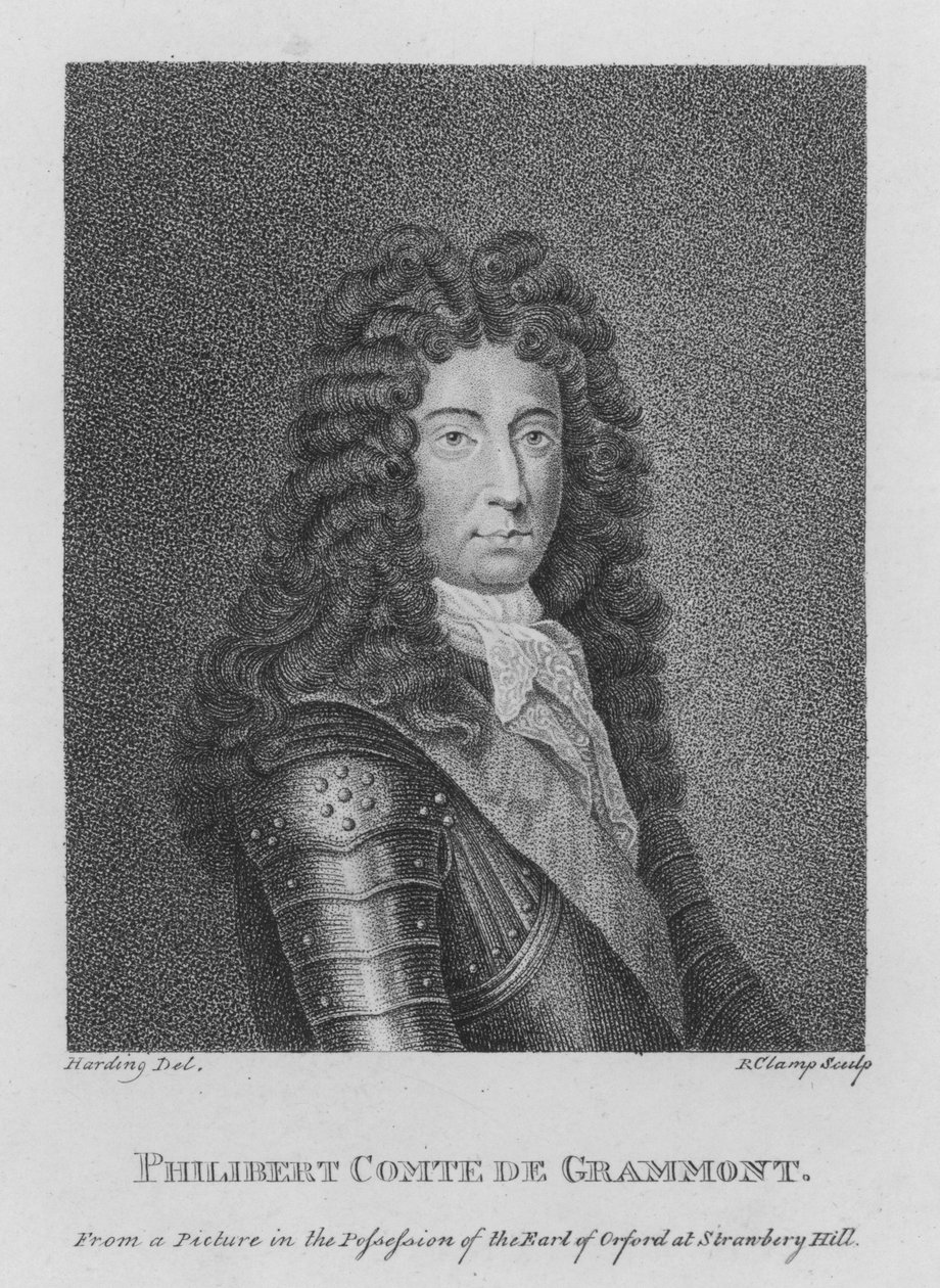 Philibert Comte de Grammont (incisione) da English School