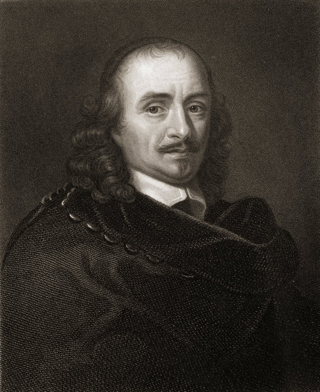 Pierre Corneille (1606-84) da Galleria di Ritratti, pubblicato nel 1833 da English School