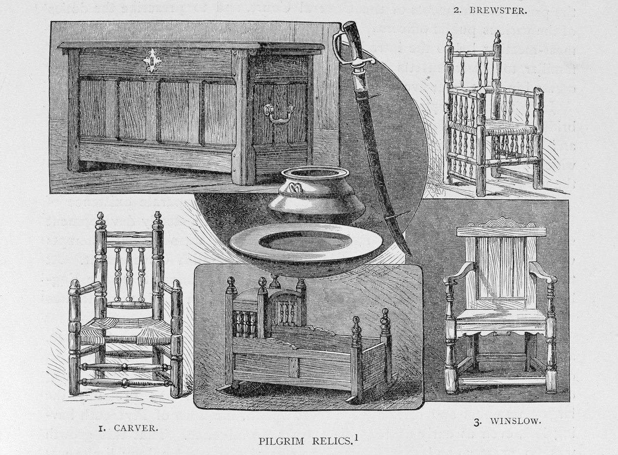 Reliquie dei Pellegrini, illustrazione dal Volume III di 