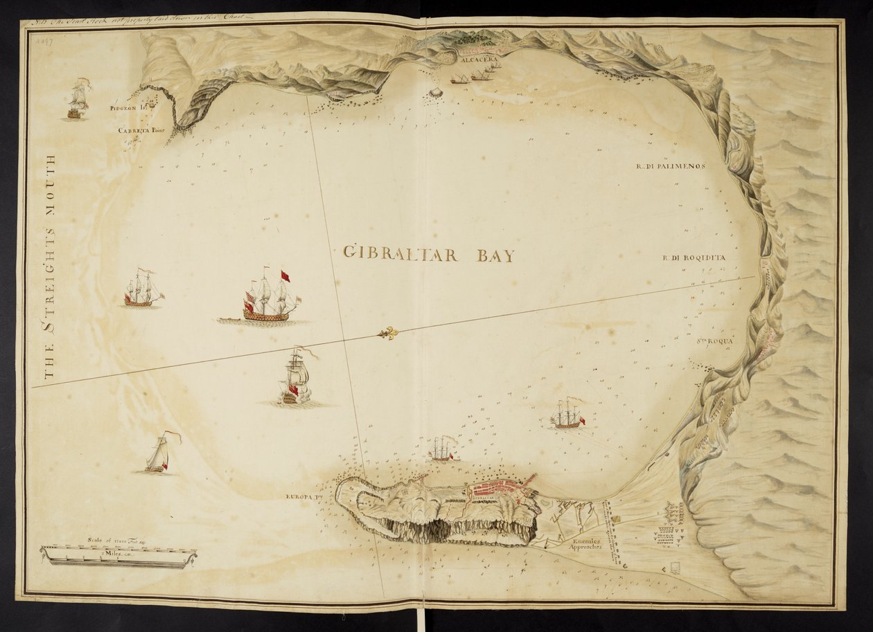 Piano di Gibilterra, Cinque piani della Baia e della Fortezza di Gibilterra da English School