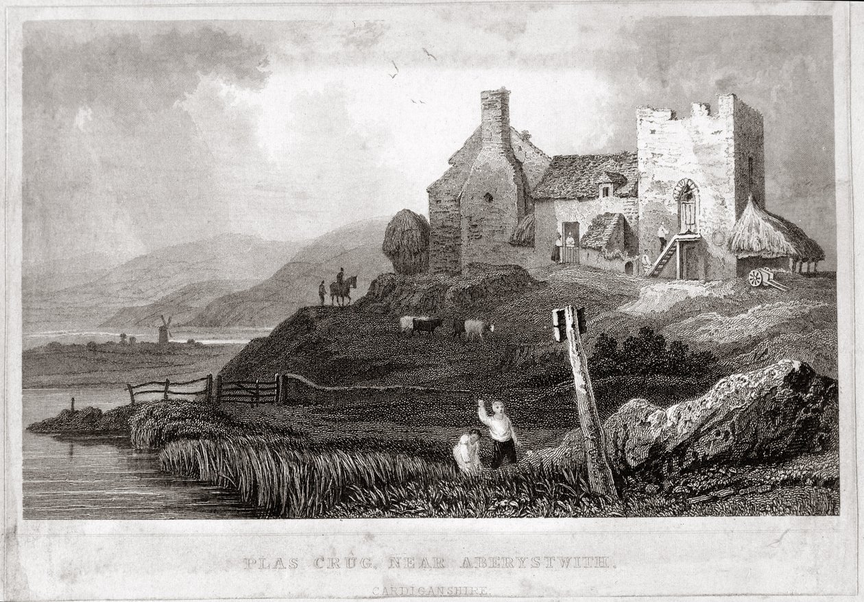 Plas Crug, vicino ad Aberystwyth, Cardiganshire da English School