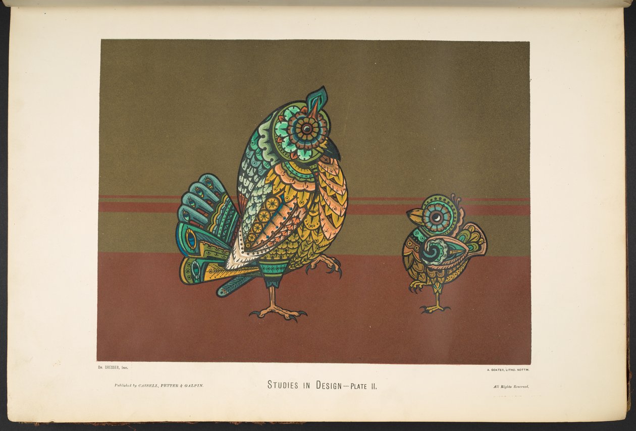 Tavola ii, da Studies in Design. [60 tavole colorate] da English School