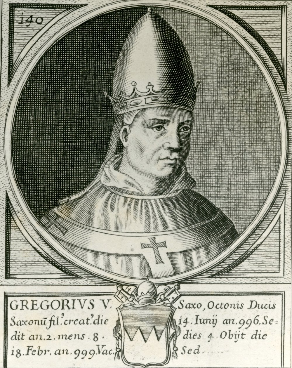 Papa Gregorio V (972-999) da English School