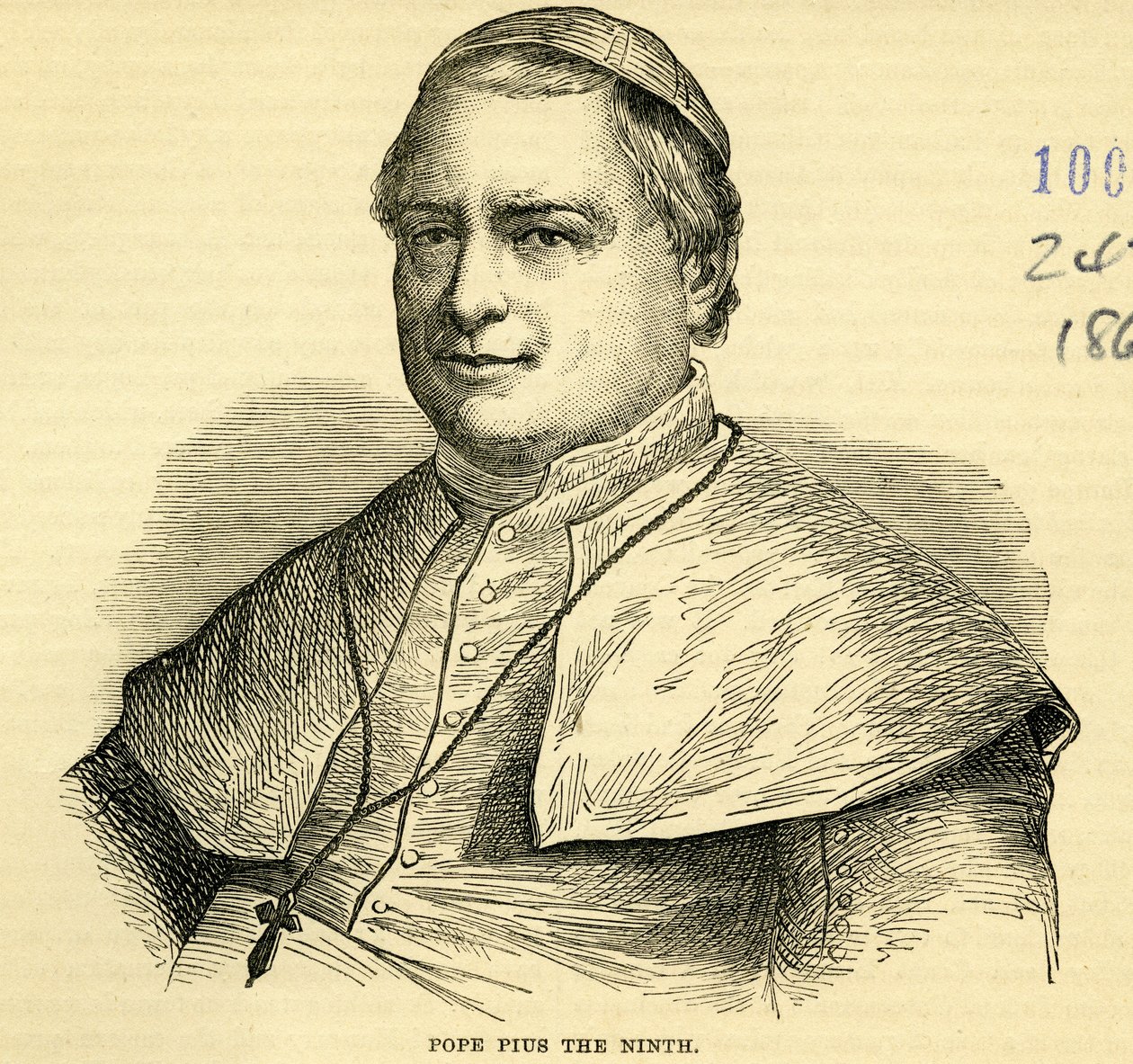 Papa Pio IX (incisione) da English School