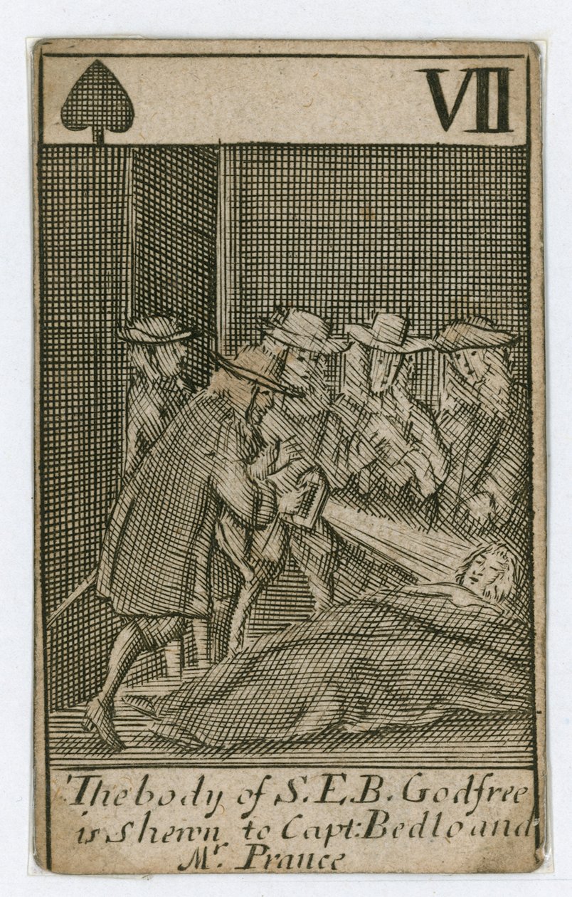 Carta da gioco "Trama papale" (incisione) da English School