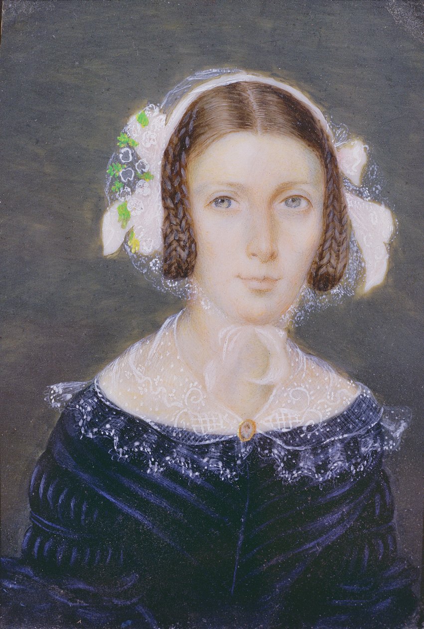 Ritratto miniatura di Fanny Brawne, 1833 da English School