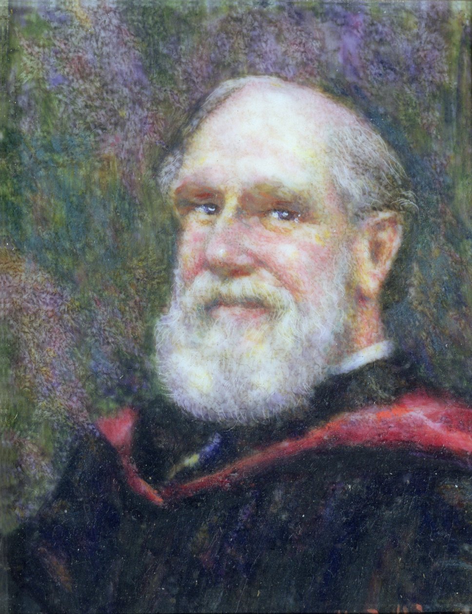 Ritratto miniatura di William Odling (1829-1921) da English School