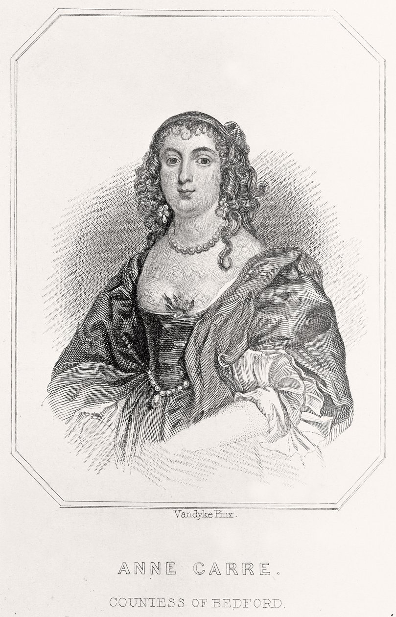 Ritratto di Anne Carre, Contessa di Bedford, 1835 da English School
