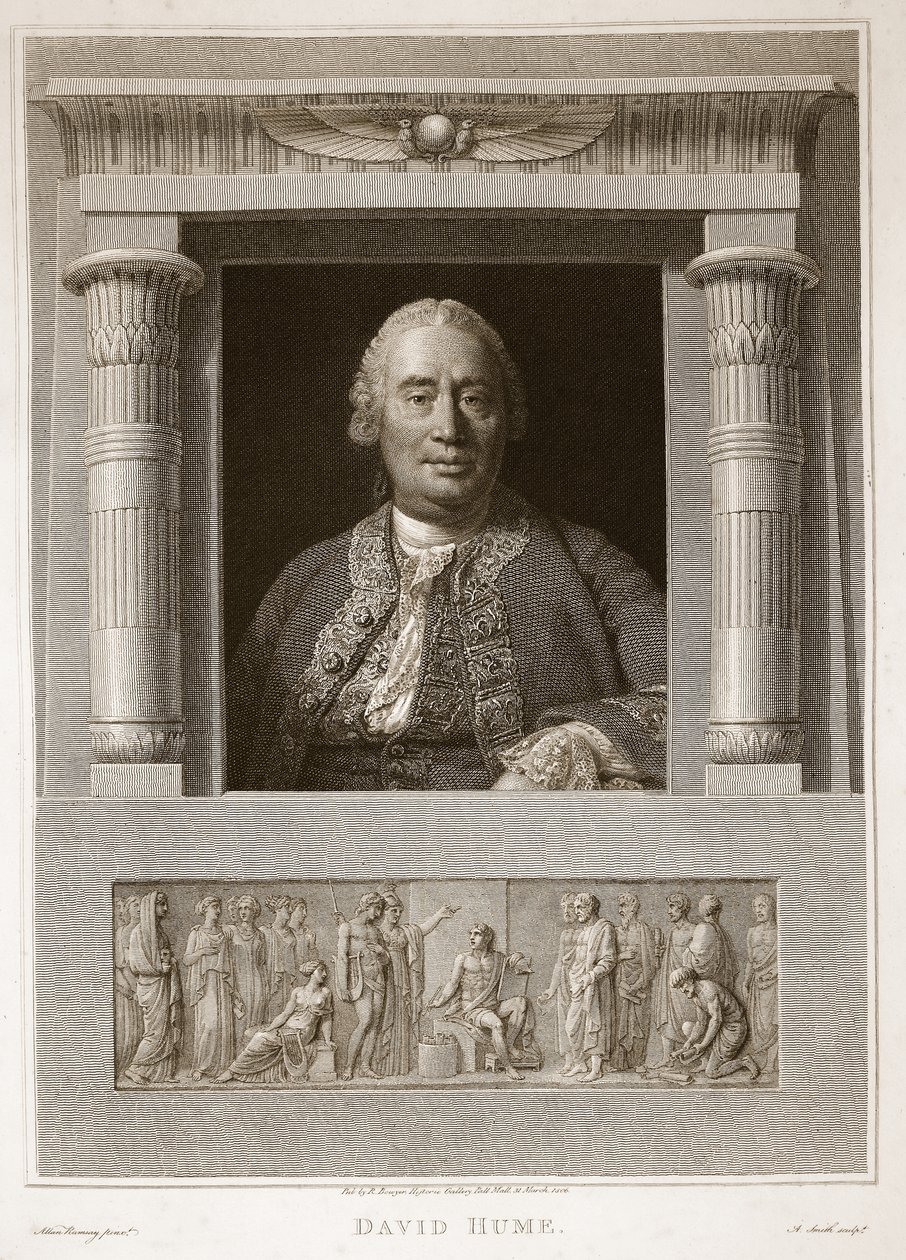 Ritratto di David Hume, illustrazione da La storia d