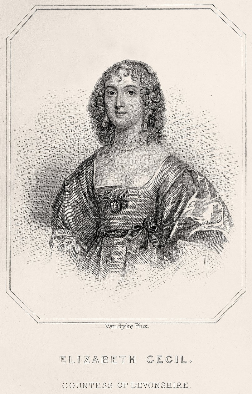 Ritratto di Elizabeth Cecil, Contessa di Devonshire da English School