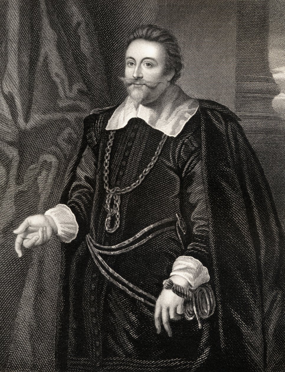 Ritratto di Francis Cottington, da Lodges British Portraits, 1823 da English School
