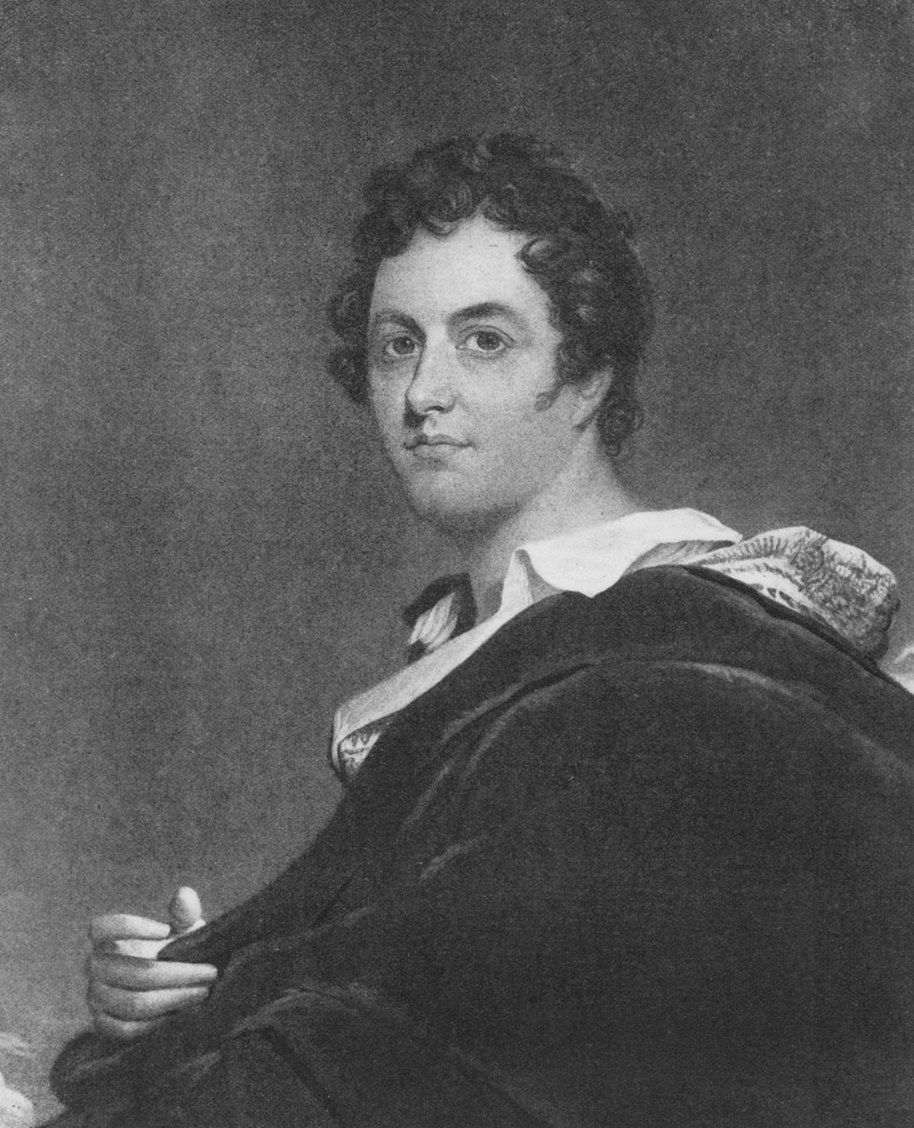 Ritratto di George Gordon, 6° Lord Byron di Rochdale (1788-1824) da English School