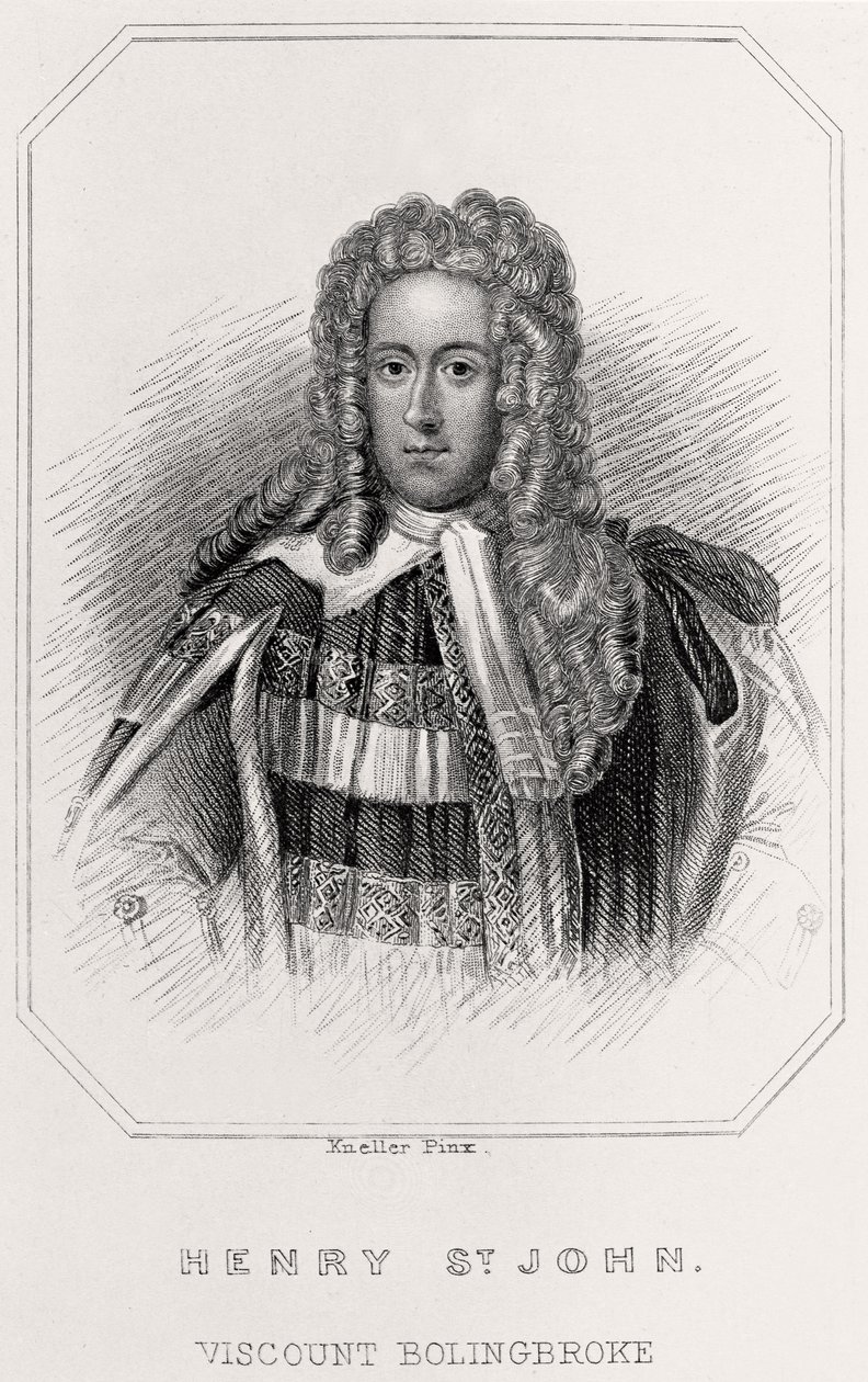 Ritratto di Henry St. John, Visconte Bolingbroke da English School