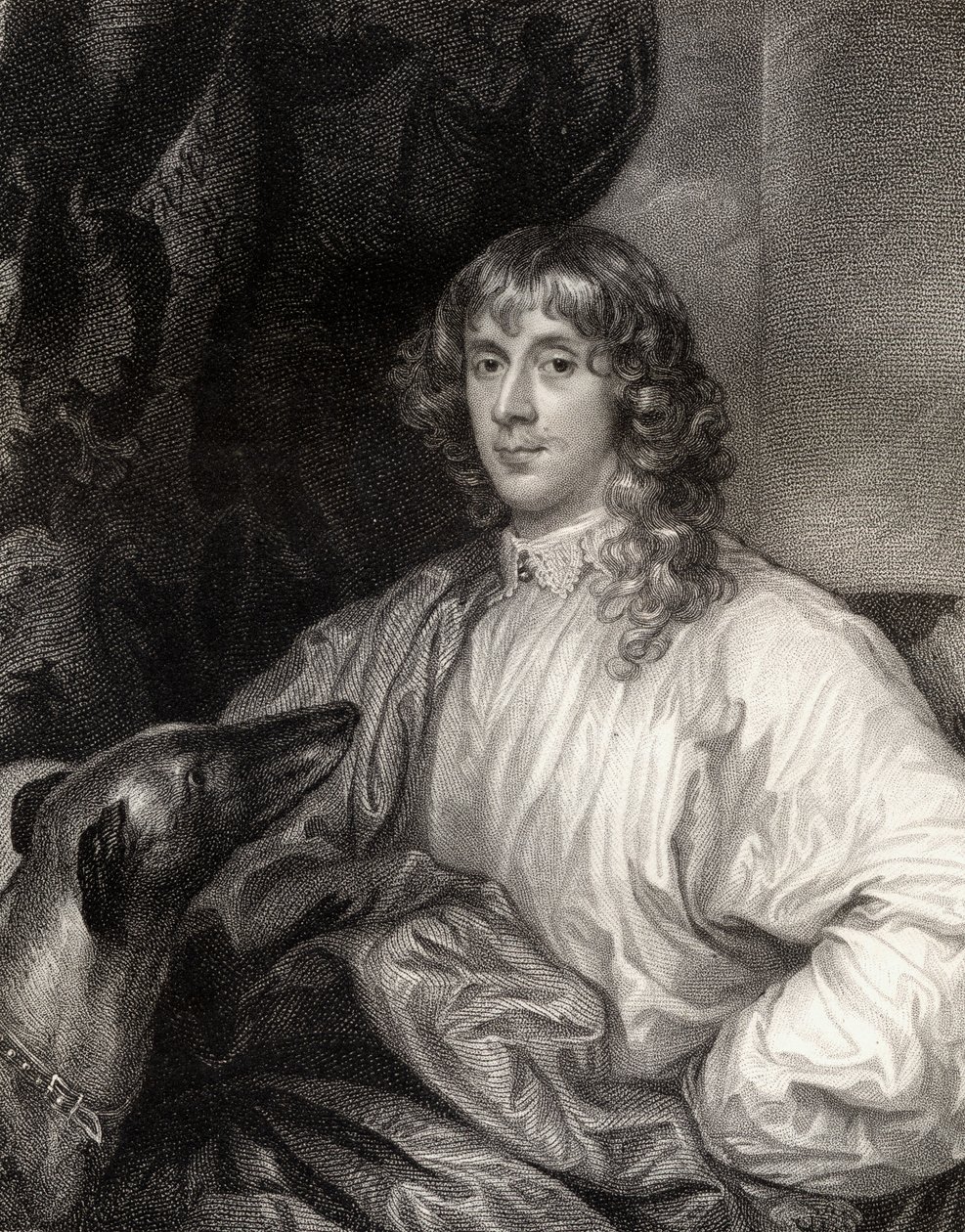 Ritratto di James Stuart (1612-55) 1° Duca di Richmond, da Lodges British Portraits, 1823 da English School
