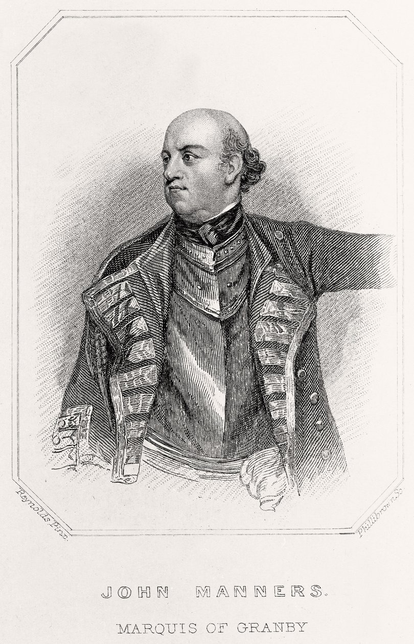 Ritratto di John Manners, Marchese di Granby da English School