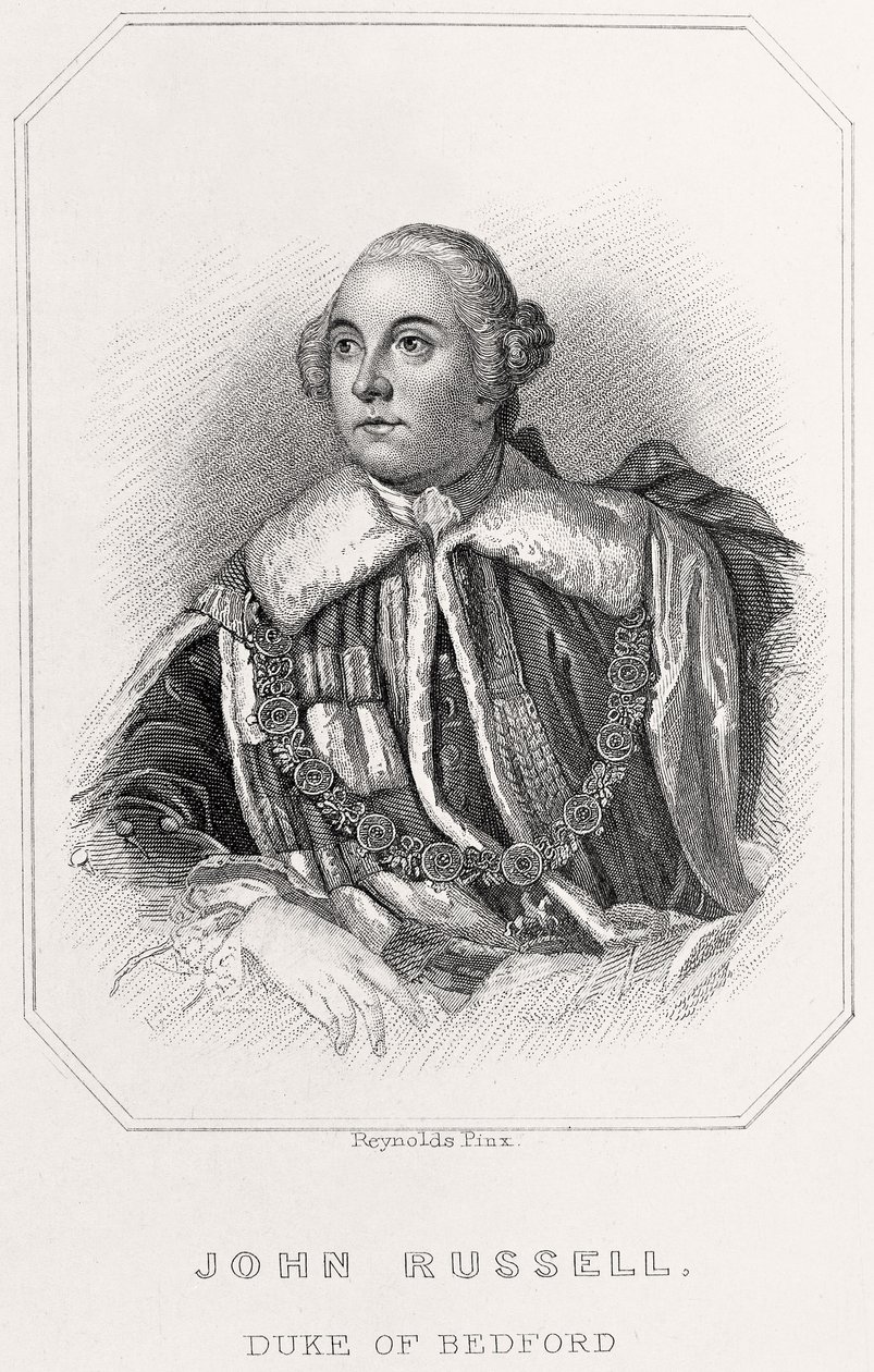 Ritratto di John Russell, Duca di Bedford, 1835 da English School
