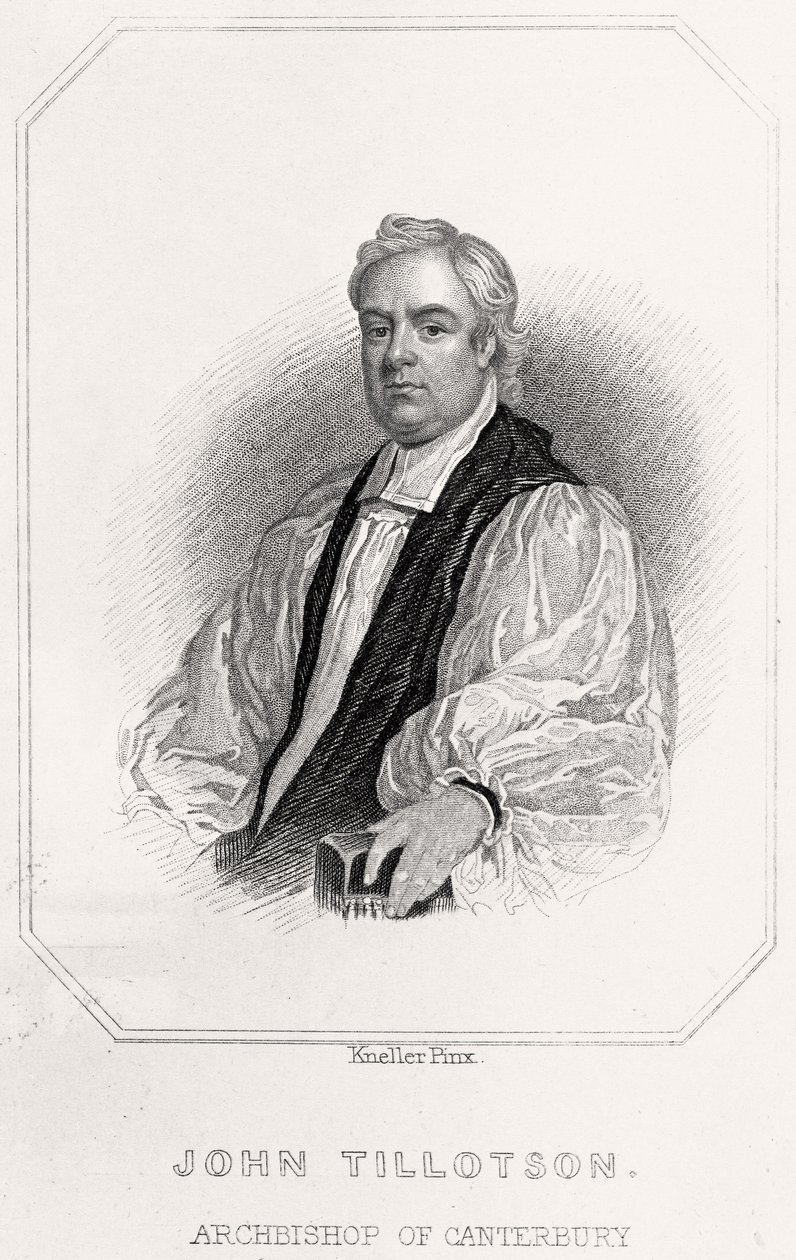Ritratto di John Tillotson, Arcivescovo di Canterbury da English School