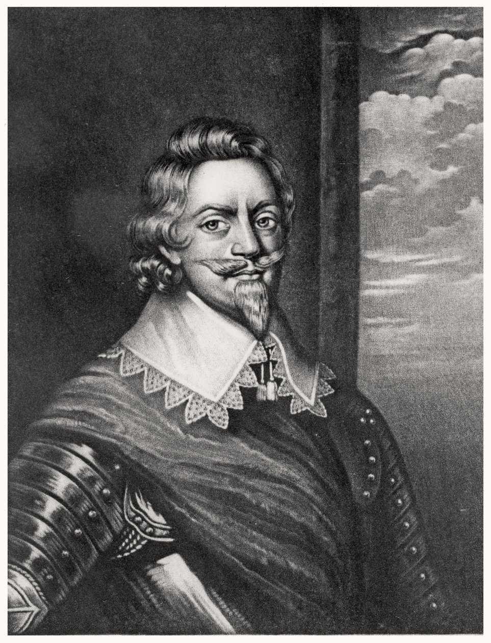 Ritratto di Patrick Ruthven, Conte di Brentford (c.1573-1651) inciso da Richard Earlom (1743-1822) e Charles Turner (c.1773-1857) da Illustrious Characters in British History (mezzotinto) da English School