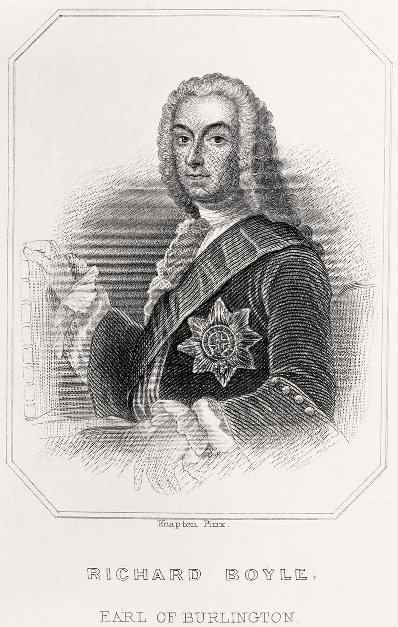 Ritratto di Richard Boyle, Conte di Burlington, 1835 da English School