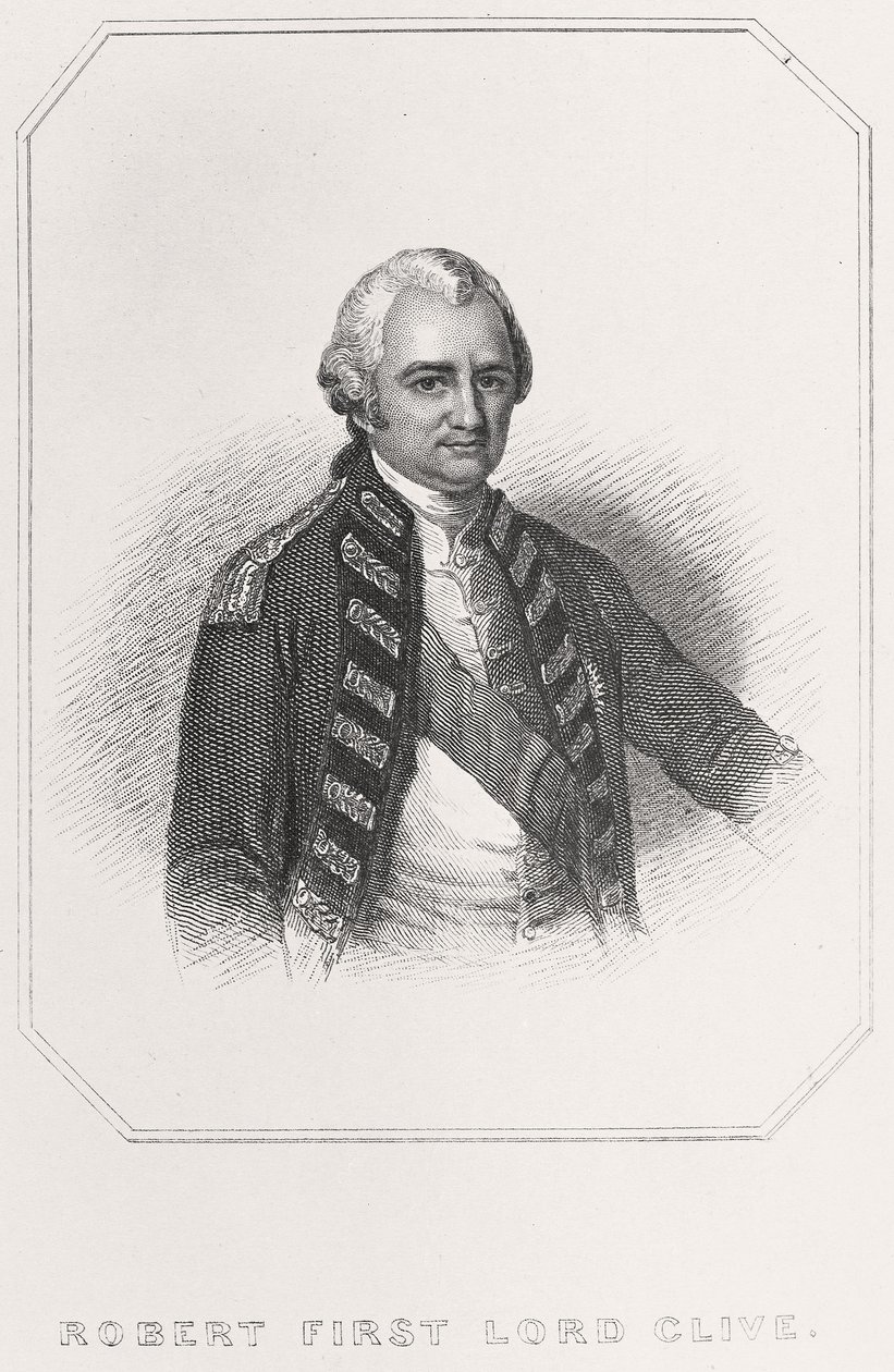 Ritratto di Robert Clive, primo Lord Clive da English School