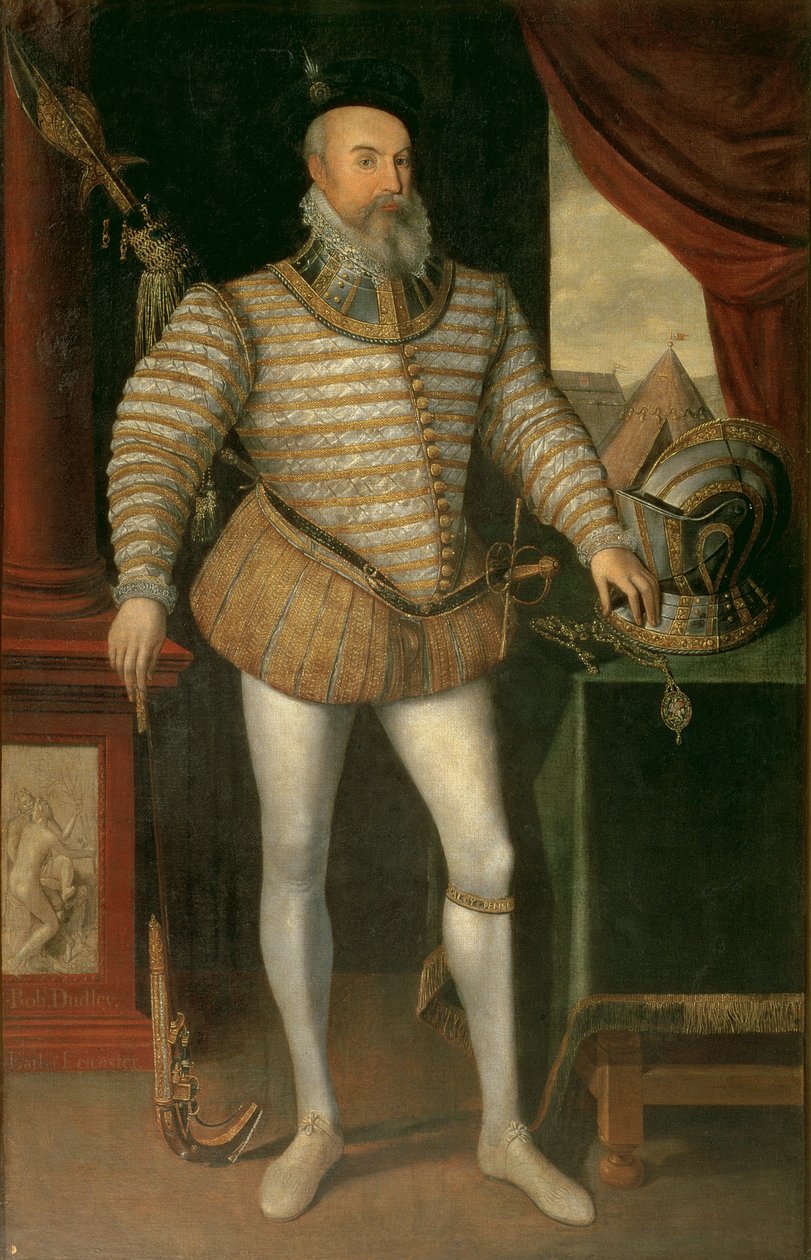 Ritratto di Robert Dudley, Conte di Leicester (c.1532-88), 1585 da English School