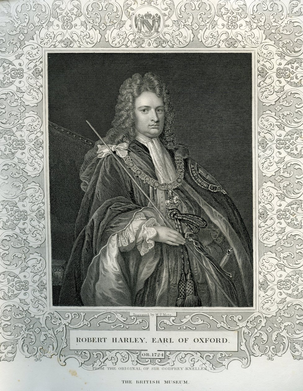 Ritratto di Robert Harley, primo Conte di Oxford da English School