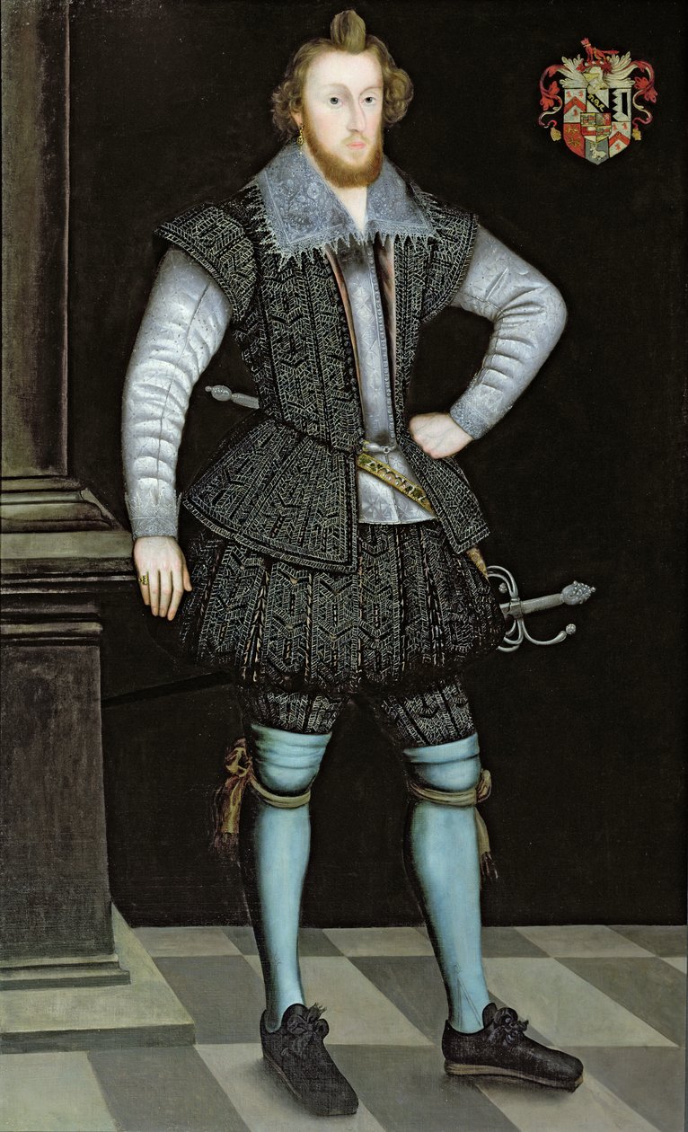 Ritratto di Sir Edward Fox di Gwrrnego da English School