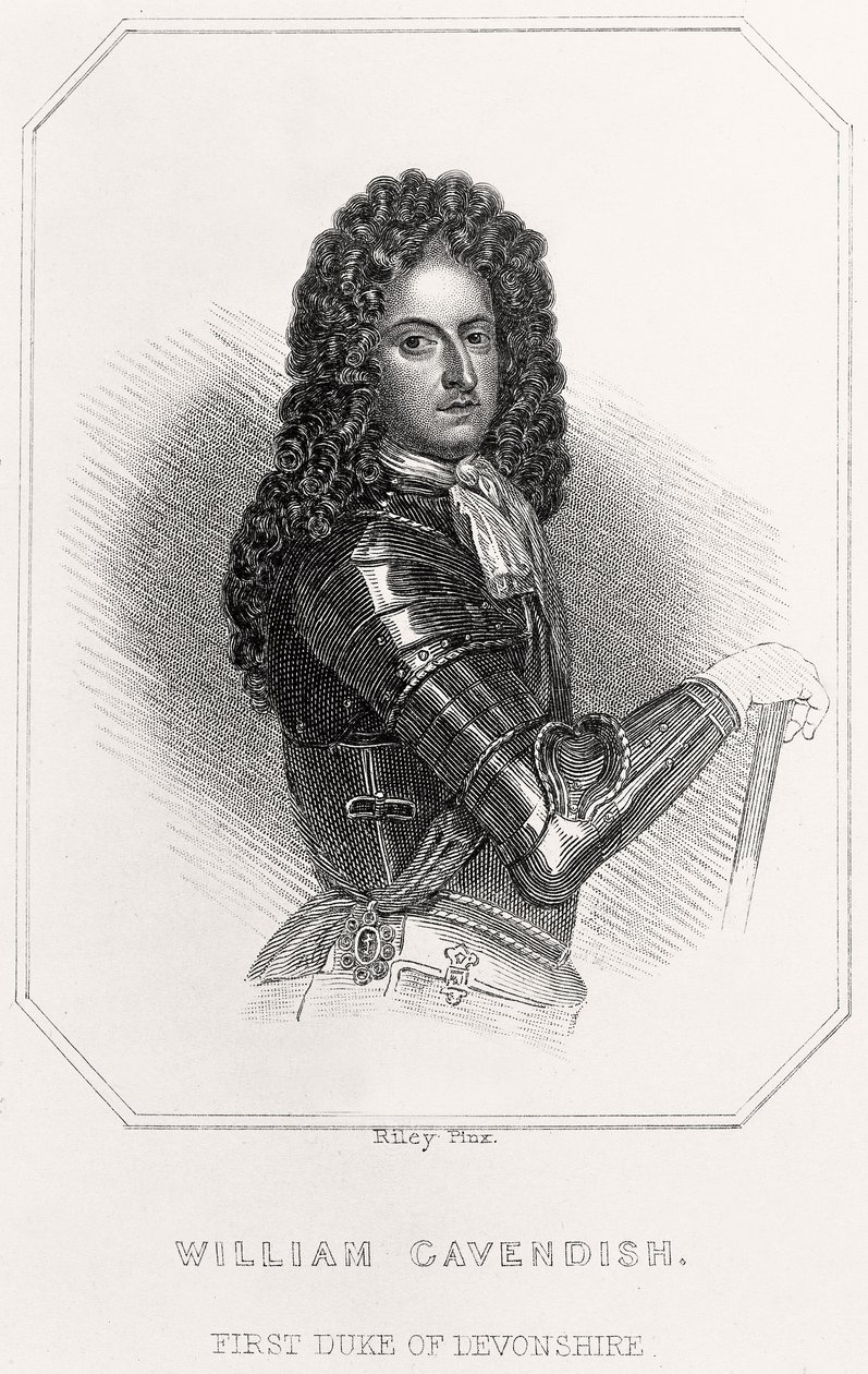 Ritratto di William Cavendish, 1° Duca di Devonshire da English School